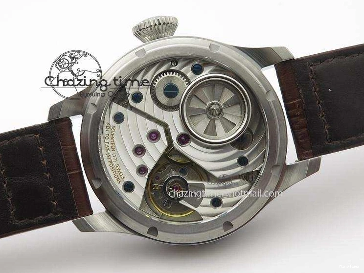 MIROTIME 0105 Reliable Big Pilot “Markus Buhler” IW5003 Turbine V6F Best Edition Blue Dial On Leather Strap A 7324